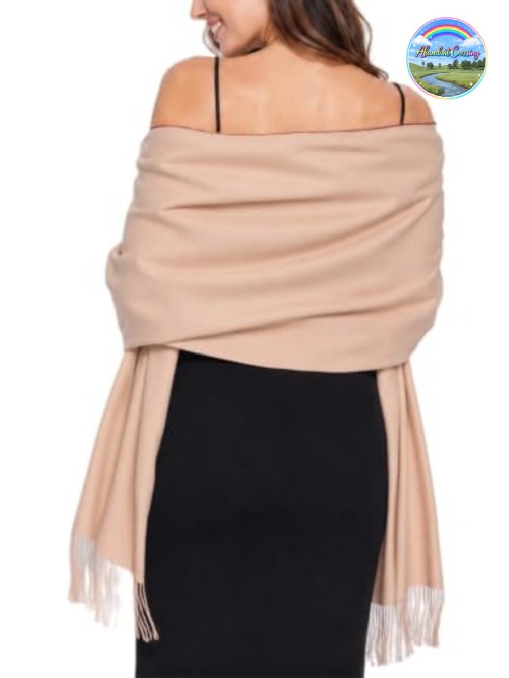 Viscose Polyester Pashmina Shawl Wrap Large 78x28 Evening Wedding Scarf